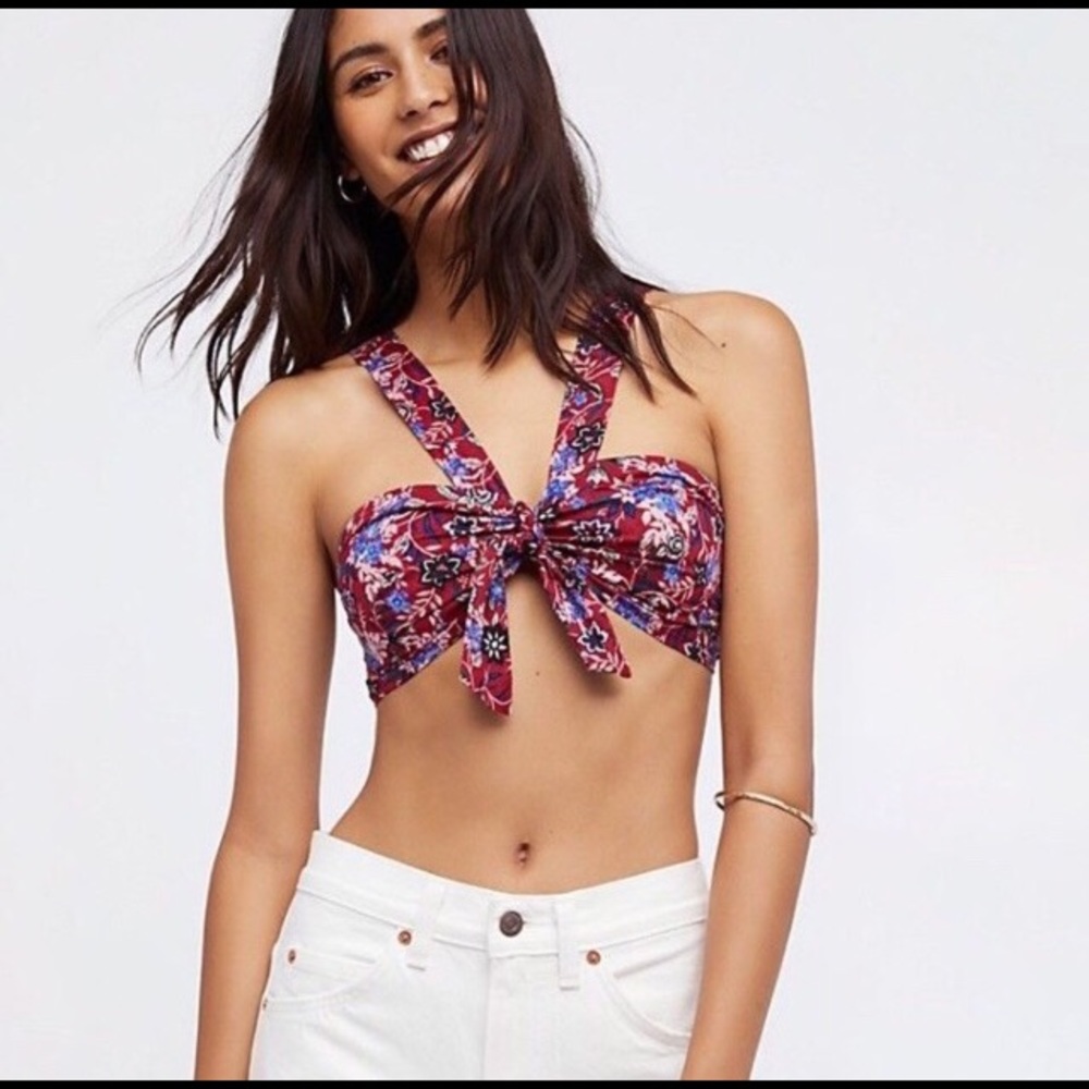 Free People Floral Bralette
